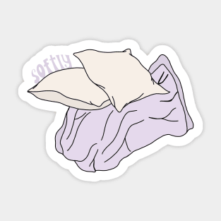 softly pillows and blanket Sticker